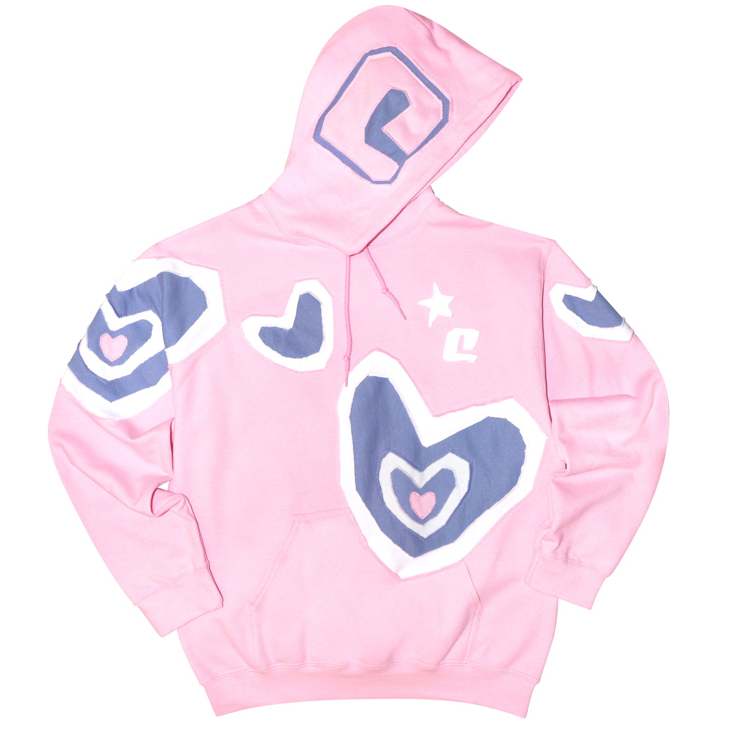 Hoodie Keur rose