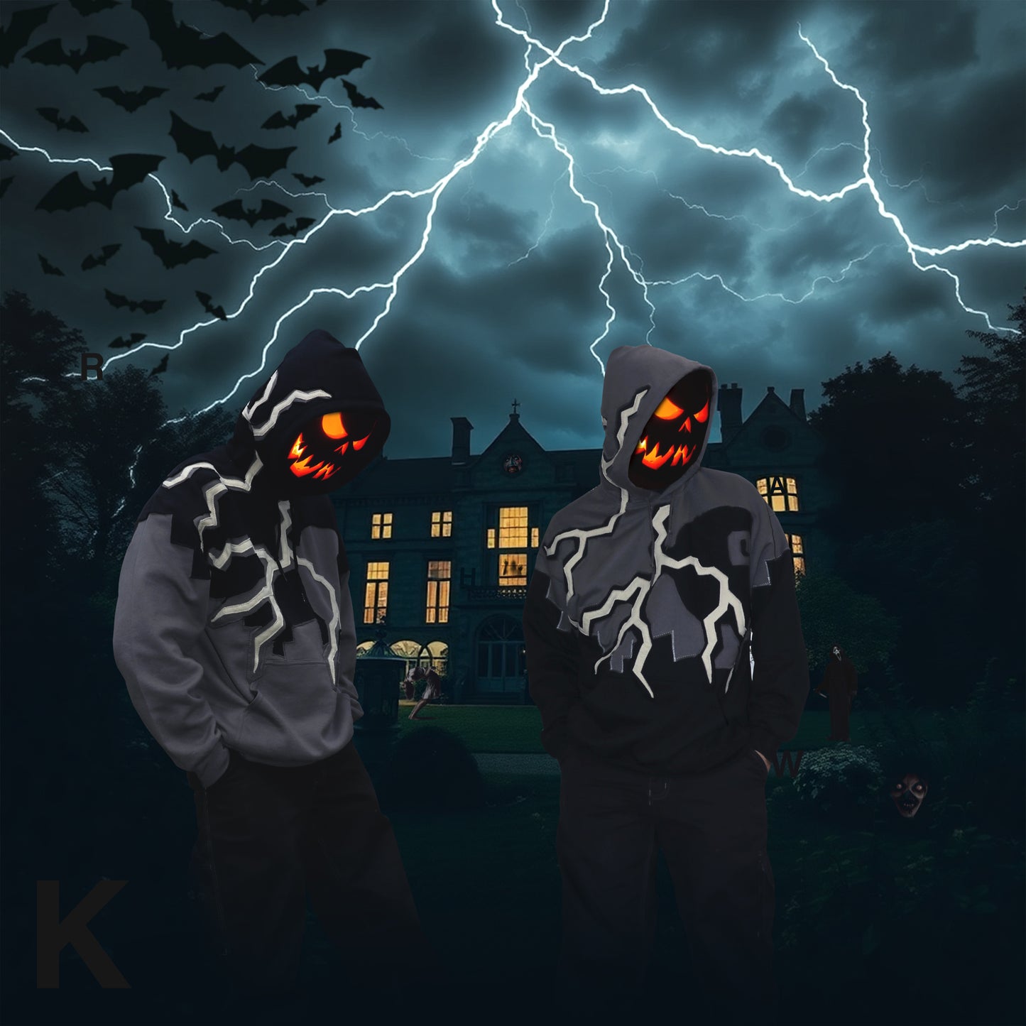 Hoodie Thunder gris
