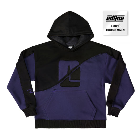 Hoodie 100% Cousu Main violet (-30%)
