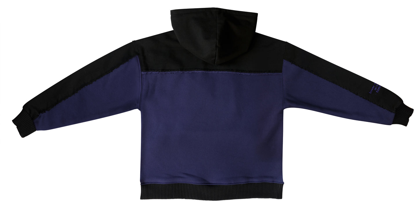 Hoodie 100% Cousu Main violet