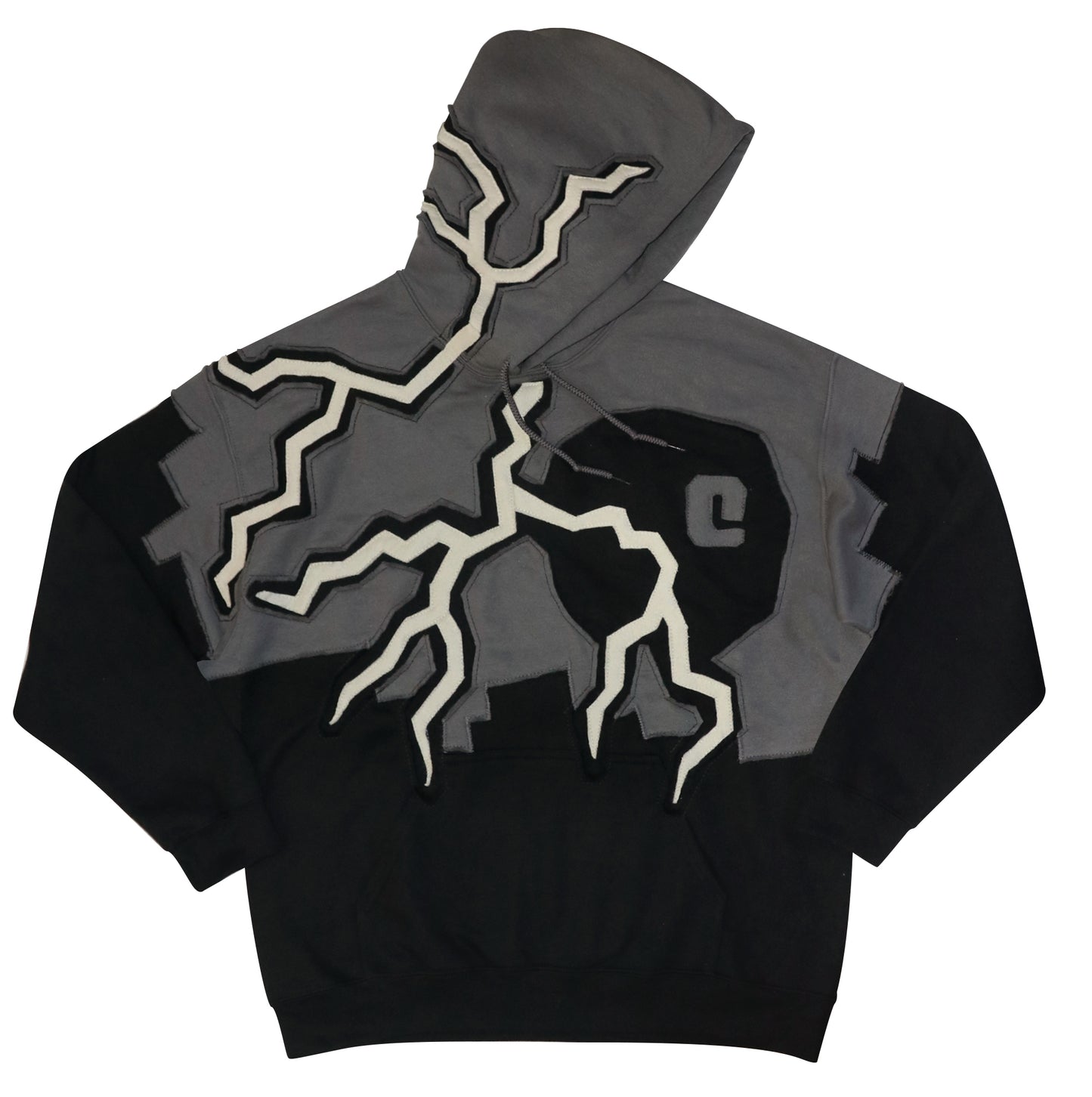 Hoodie Thunder gris