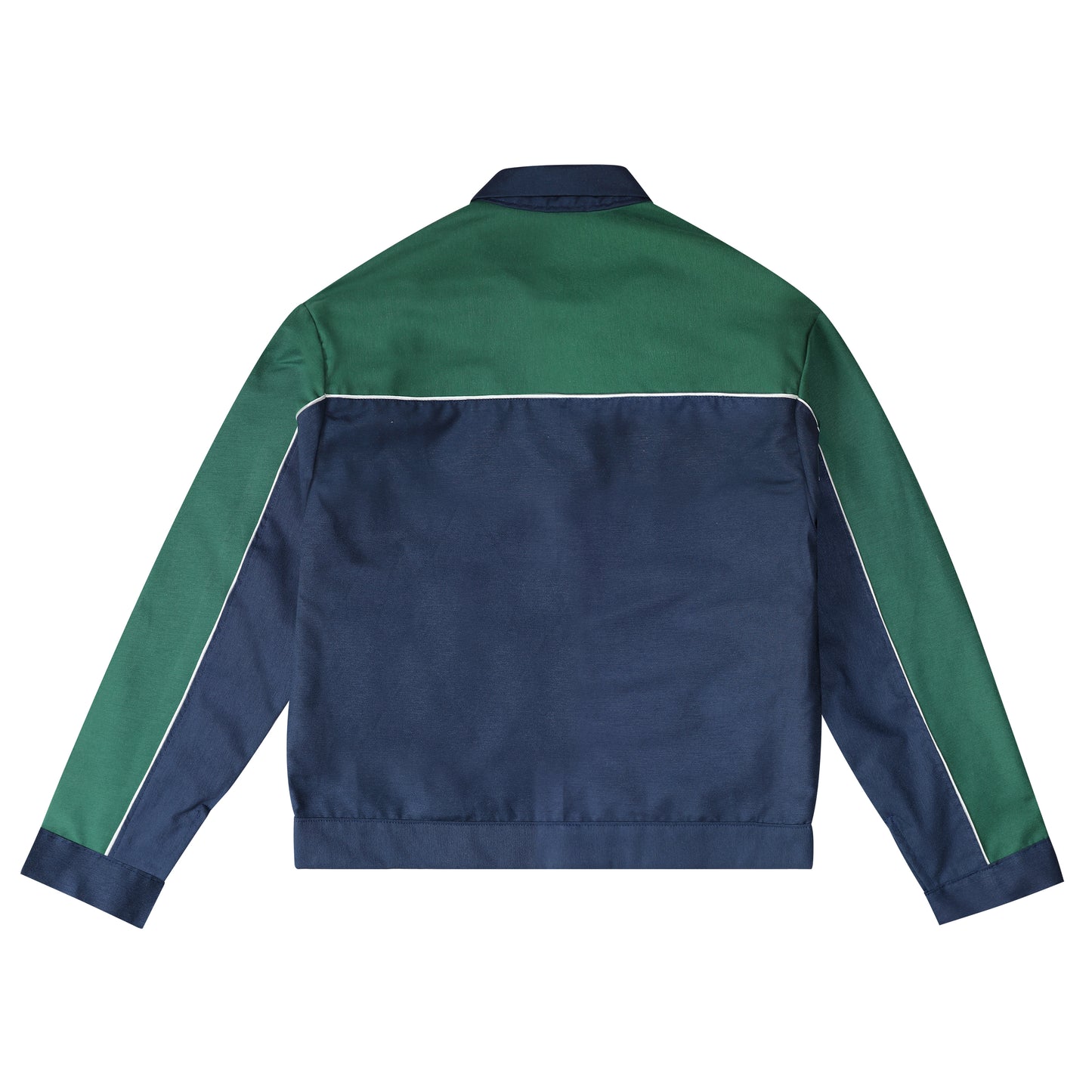 Veste 100% Cousu Main vert/bleu