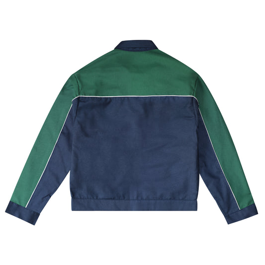 Veste 100% Cousu Main vert/bleu (-50%)