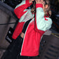 Veste 100% Cousu Main rouge/vert