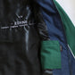 Veste 100% Cousu Main vert/bleu